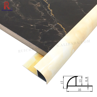 Home Interior Aluminum Floor Transition Strips Marble Powder Coating