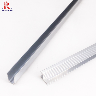 Silver Anodized Aluminum U Channel Suitcase Profiles 4 - 6m Customized Length