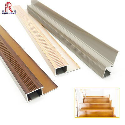 Bullnose Aluminum Step Edge Trim Anodized Extruded Aluminum Stair Nosing