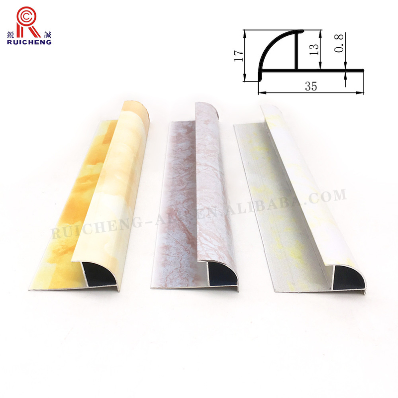 Home Interior Aluminum Floor Transition Strips Marble Powder Coating